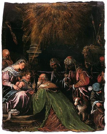 The Adoration of the Magi, Follower of Jacopo da Ponte